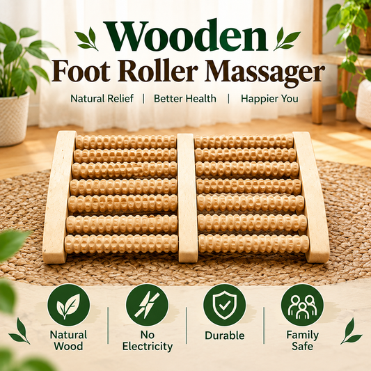 wooden foot massager for foot reflexology and pressure point relief Pakistan