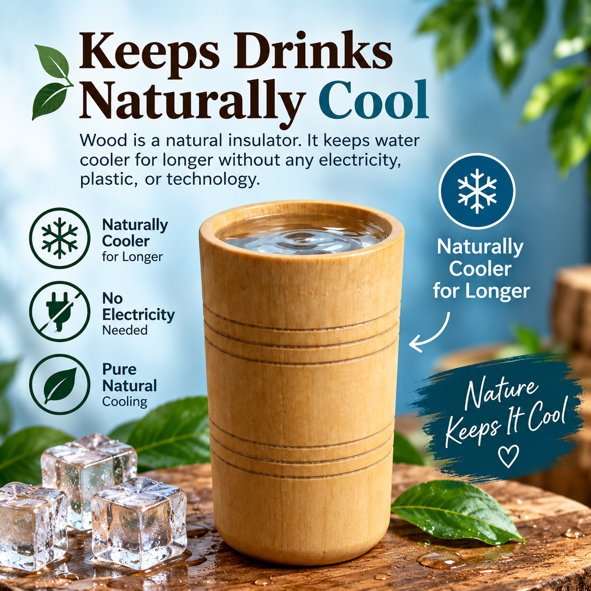 natural wooden glass unique handmade drinking cup eid gift Pakistan