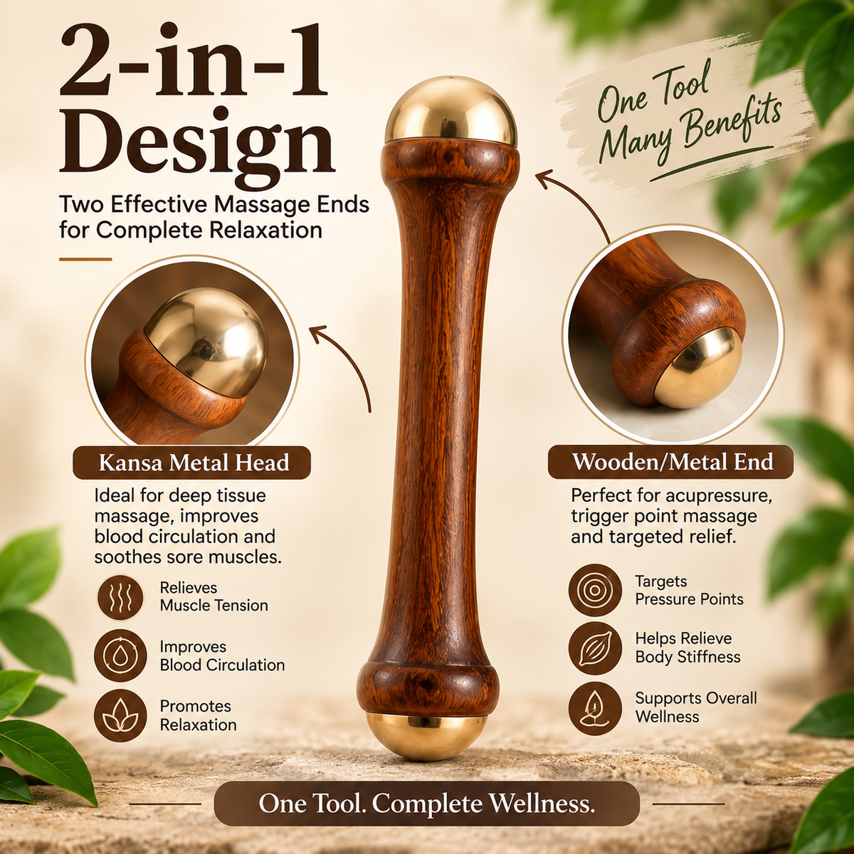 kansa ayurvedic massage wand neck back shoulder pain relief Pakistan