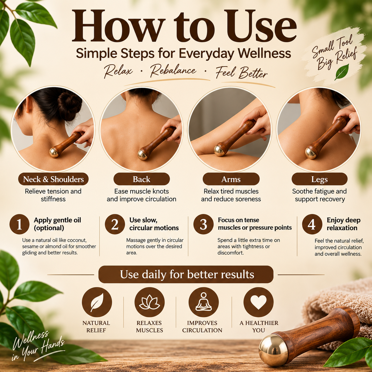 kansa wand portable ayurvedic body massager cash on delivery Pakistan
